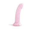 6 in. Starlight Silicone Dildo with Multicolor Star Glitter Pink 6 in. Starlight Silicone Dildo with Multicolor Star Glitter Pink
