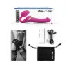 Strap-On-Me Multi Orgasm Bendable Strap-On with Remote Fuchsia S Strap-On-Me Multi Orgasm Bendable Strap-On with Remote Fuchsia S