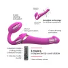 Strap-On-Me Multi Orgasm Bendable Strap-On with Remote Fuchsia S Strap-On-Me Multi Orgasm Bendable Strap-On with Remote Fuchsia S