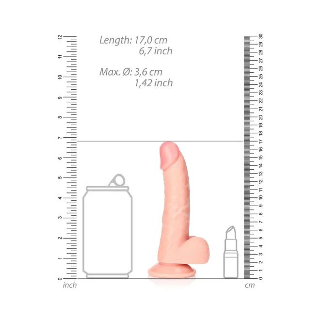 6 Inch RealRock Classic Realistic Dildo Beige