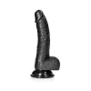 7 Inch RealRock Classic Realistic Dildo Black