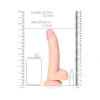 8 Inch RealRock Classic Realistic Dildo Beige