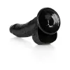 8 Inch Realistic Curved Dildo with Balls Black