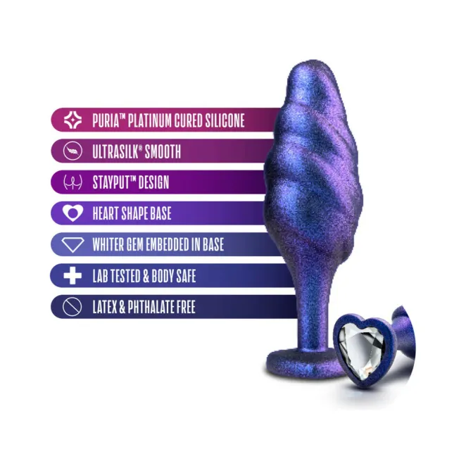 Anal Matrix Silicone Bumped Bling Butt Plug
