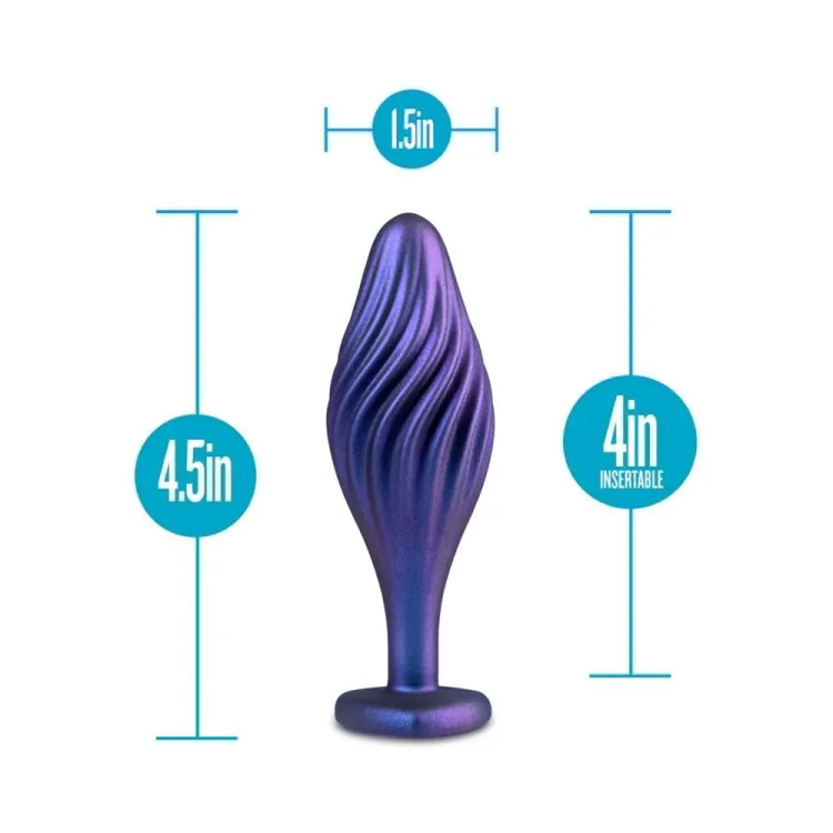 Anal Matrix Silicone Swirling Bling Butt Plug Anal Matrix Silicone Swirling Bling Butt Plug