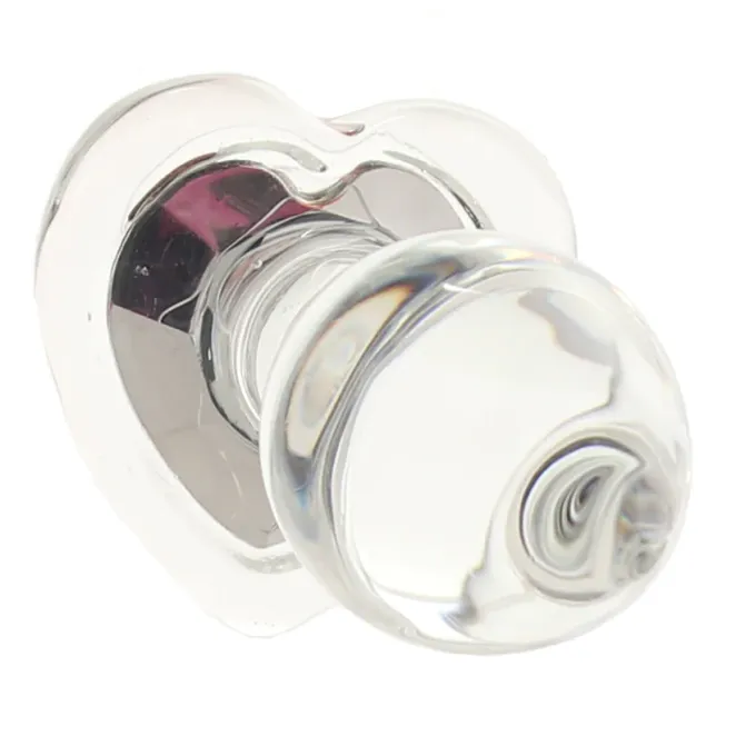 Crystal Desires Sensual Glass Jeweled Heart Butt Plug 3 Inch