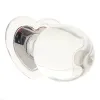 Anal Glass Butt Plug with Red Heart Gem Medium Anal Glass Butt Plug with Red Heart Gem Medium
