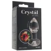 Anal Glass Butt Plug with Rainbow Gem Small Anal Glass Butt Plug with Rainbow Gem Small