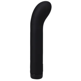 6.5 in. G-Spot Silicone Vibrator Black
