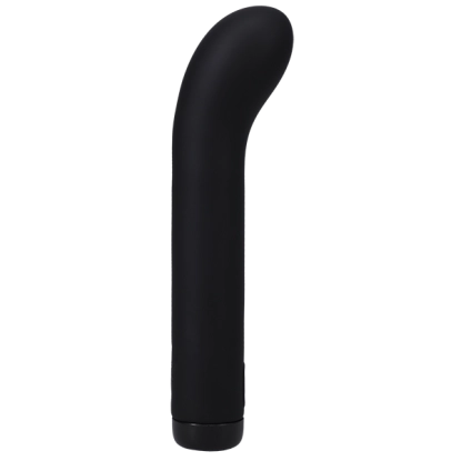 6.5 in. G-Spot Silicone Vibrator Black