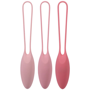 Silicone Kegel Trainer Set 3-Piece Pink