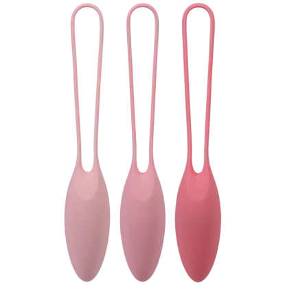 Silicone Kegel Trainer Set 3-Piece Pink