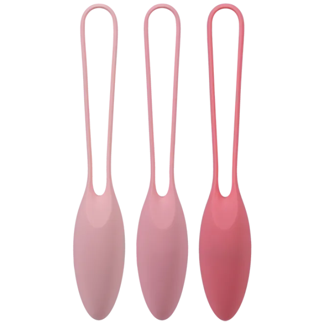 Silicone Kegel Trainer Set 3-Piece Pink