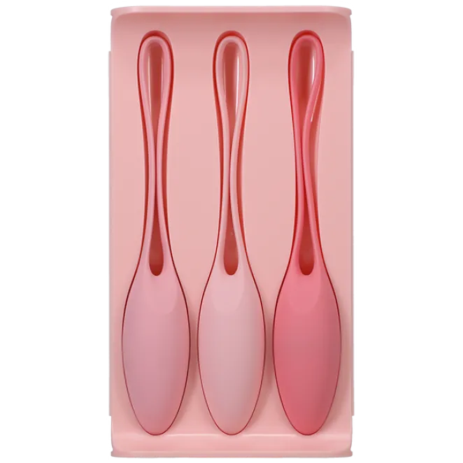 Silicone Kegel Trainer Set 3-Piece Pink
