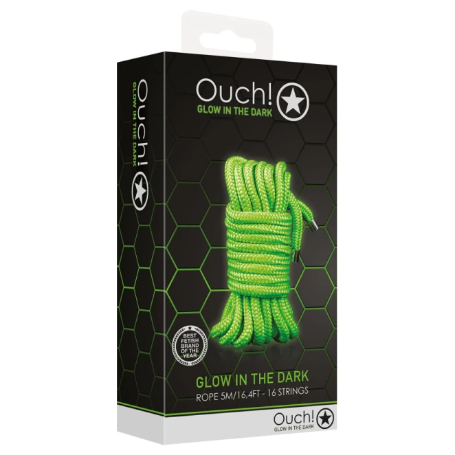 Ouch! Japanese Glow in the Dark Shibari Rope 16 Feet