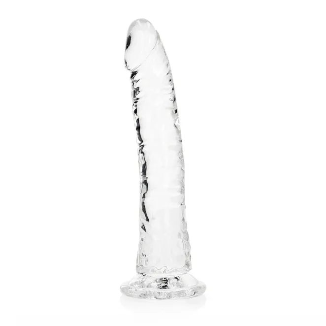 9 Inch RealRock Clear Suction Cup Dildo
