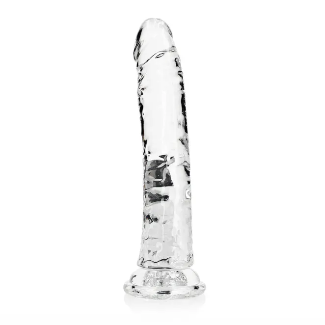 9 Inch RealRock Clear Suction Cup Dildo
