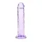 6 Inch RealRock Suction Cup Dildo Purple