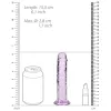 6 Inch RealRock Suction Cup Dildo Purple