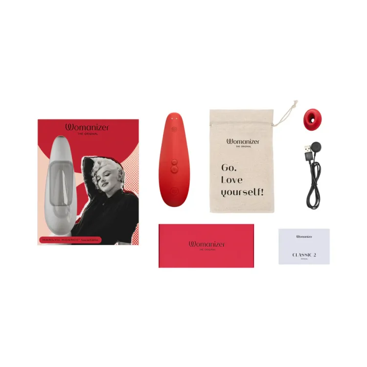 Womanizer x Marilyn Monroe Classic 2 Pleasure Air Clitoral Stimulator Womanizer x Marilyn Monroe Classic 2 Pleasure Air Clitoral Stimulator
