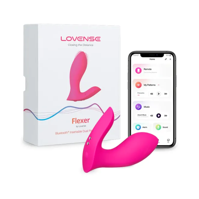 Lovense Flexer App Controlled Silicone Hands-Free Wearable Panty Vibrator