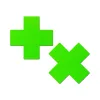 Pastease Plus X: Neon Green Day-Glow Lycra Cross Nipple Pasties (84085) | SlipDix.com