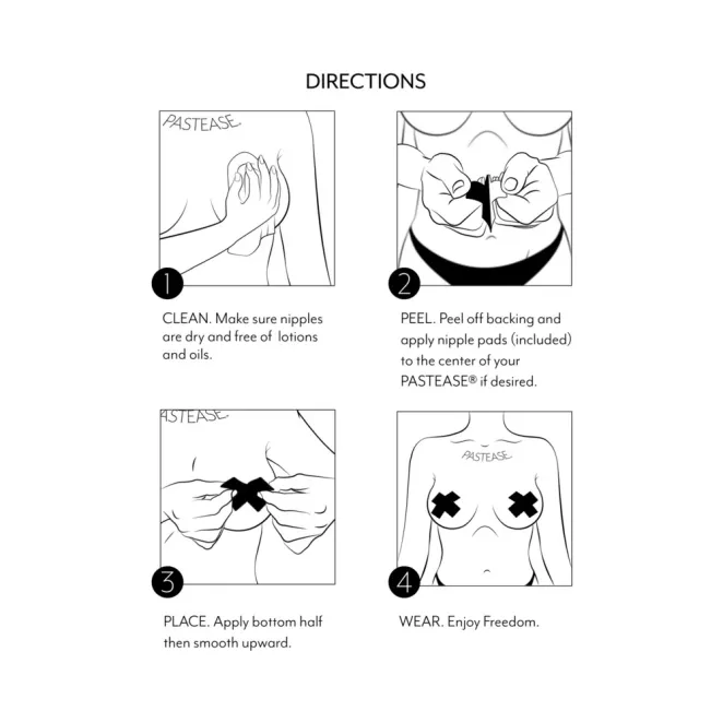 Pastease Plus X: Neon Green Day-Glow Lycra Cross Nipple Pasties (84085) | SlipDix.com