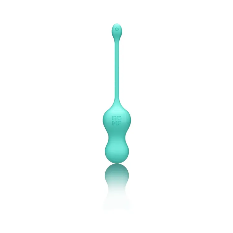 ROMP Cello Remote-Controlled Silicone G-Spot Egg Vibrator Teal ROMP Cello Remote-Controlled Silicone G-Spot Egg Vibrator Teal