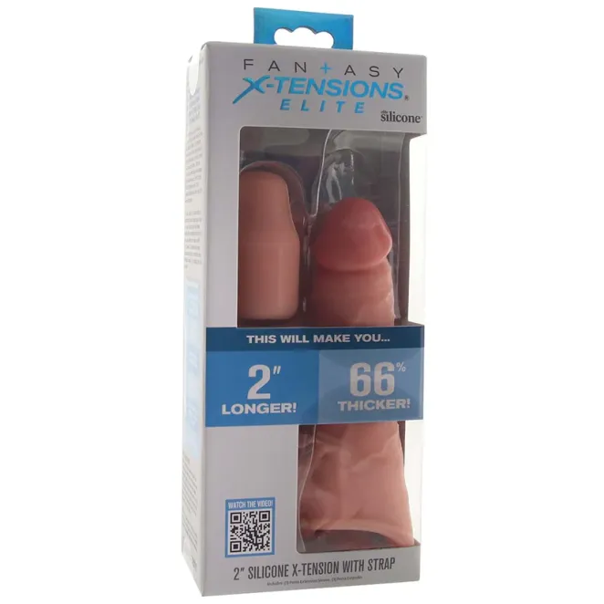 X-tensions Elite 7 in. Silicone Sleeve with 1 in. Extender Beige