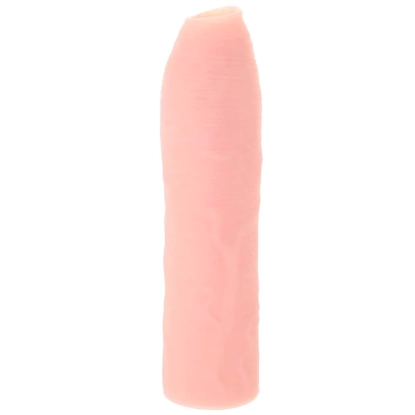 X-tensions Elite Uncut 7 in. Open-Ended Silicone Enhancement Sleeve Beige