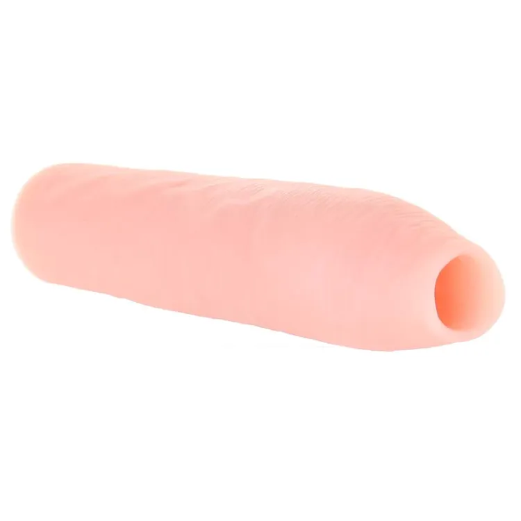 X-tensions Elite Uncut 7 in. Open-Ended Silicone Enhancement Sleeve Beige X-tensions Elite Uncut 7 in. Open-Ended Silicone Enhancement Sleeve Beige