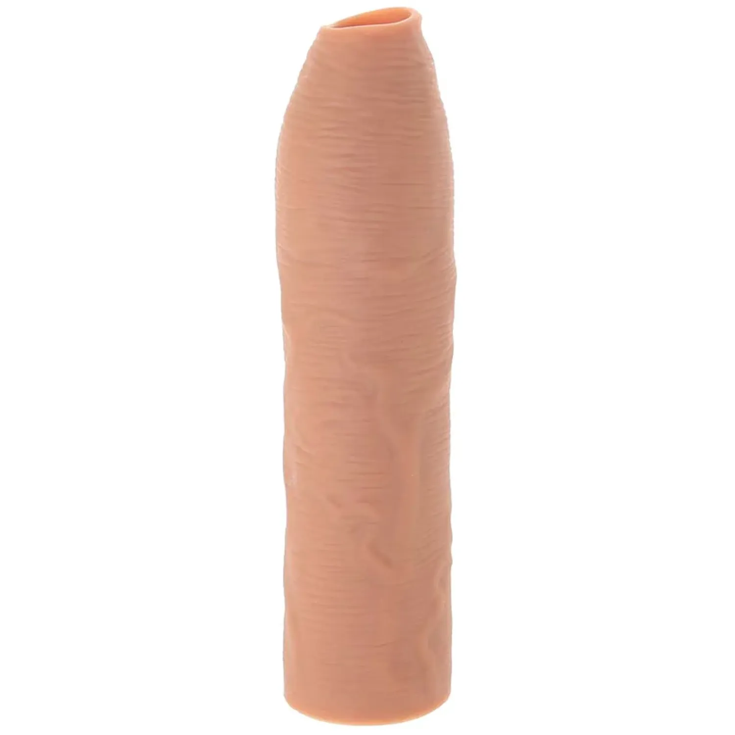 X-tensions Elite Uncut 7 in. Open-Ended Silicone Enhancement Sleeve Tan