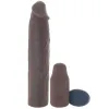X-tensions Elite 9 in. Silicone Mega Extension Sleeve with Remote-Controlled 3 in. Vibrating Extender Brown X-tensions Elite 9 in. Silicone Mega Extension Sleeve with Remote-Controlled 3 in. Vibrating Extender Brown