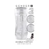 Double Fantasy Dual Entry Stroker Clear Double Fantasy Dual Entry Stroker Clear