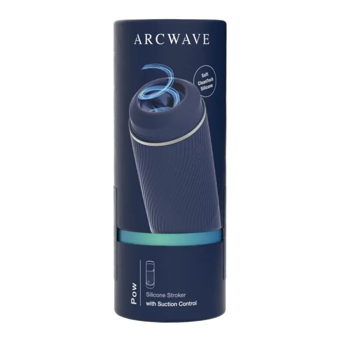 Arcwave Pow Silicone Dual-Entrance Suction Control Male Masturbator Blue