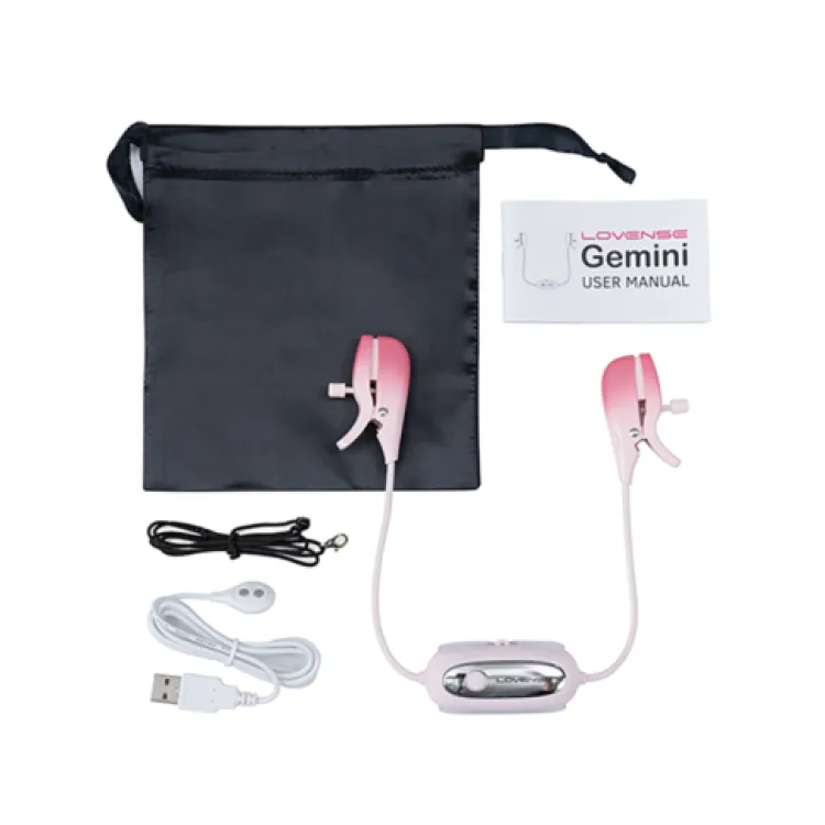 Lovense Gemini Bluetooth Vibrating Nipple Clamps Lovense Gemini Bluetooth Vibrating Nipple Clamps