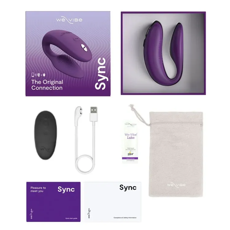 We-Vibe Sync 2 App-Controlled Silicone Couples Vibrator We-Vibe Sync 2 App-Controlled Silicone Couples Vibrator