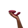 Womanizer Duo 2 Rechargeable Silicone G-Spot and Clitoral Stimulator Wine Red