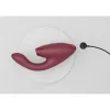 Womanizer Duo 2 Rechargeable Silicone G-Spot and Clitoral Stimulator Wine Red