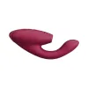 Womanizer Duo 2 Rechargeable Silicone G-Spot and Clitoral Stimulator Wine Red