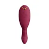 Womanizer Duo 2 Rechargeable Silicone G-Spot and Clitoral Stimulator Wine Red