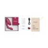 Womanizer Duo 2 Rechargeable Silicone G-Spot and Clitoral Stimulator Wine Red