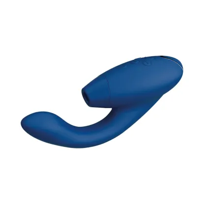 Womanizer Duo 2 Rechargeable Silicone G-Spot and Clitoral Stimulator Blue