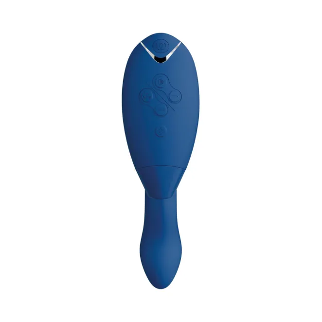Womanizer Duo 2 Rechargeable Silicone G-Spot and Clitoral Stimulator Blue