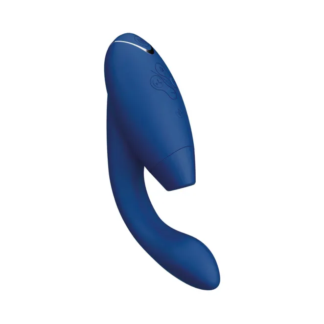 Womanizer Duo 2 Rechargeable Silicone G-Spot and Clitoral Stimulator Blue
