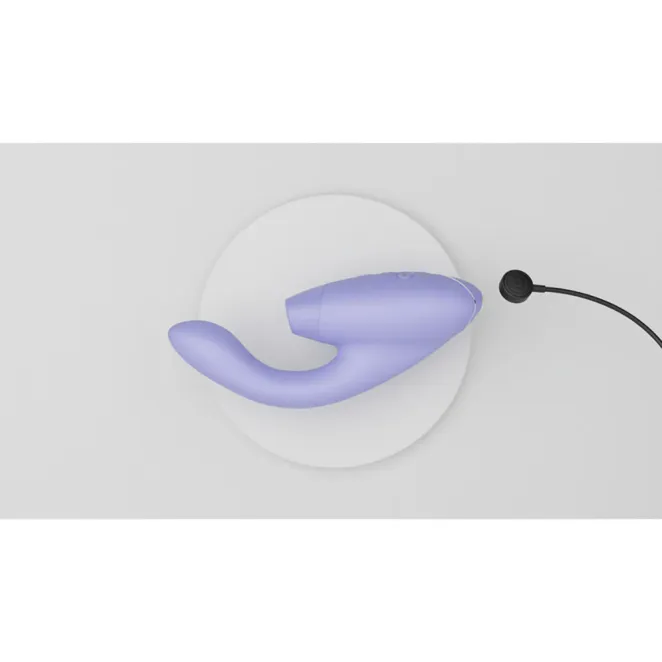 Womanizer Duo 2 Rechargeable Silicone G-Spot and Clitoral Stimulator Purple