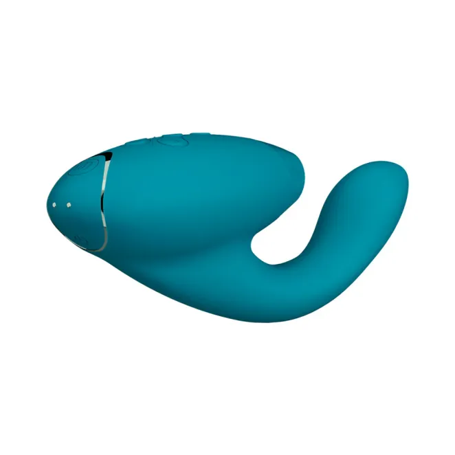 Womanizer Duo 2 Rechargeable Silicone G-Spot and Clitoral Stimulator Teal