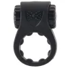 Vibrating Silicone Cock Ring Black Vibrating Silicone Cock Ring Black