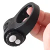 Vibrating Silicone Cock Ring Black Vibrating Silicone Cock Ring Black