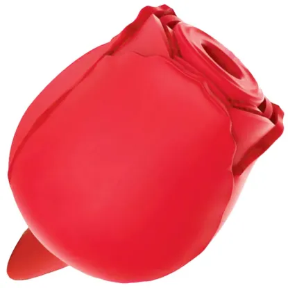 Wild Rose Sucking and Licking Rose Vibrator with Tongue Red